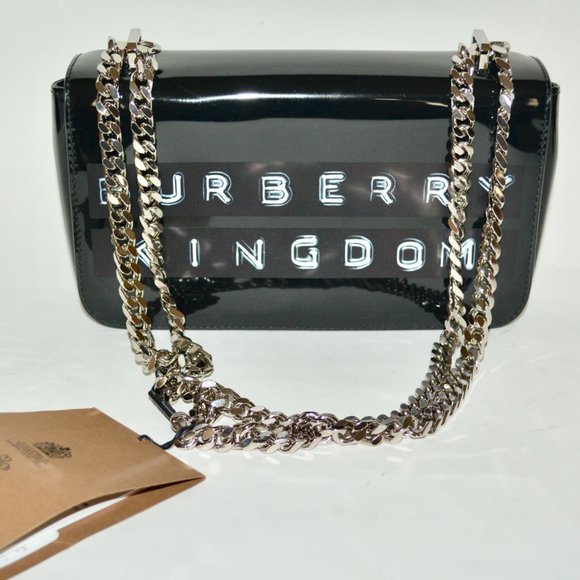 NWT BURBERRY LOLA PATENT LEATHER SHOULDER BAG - Picture 3 of 11